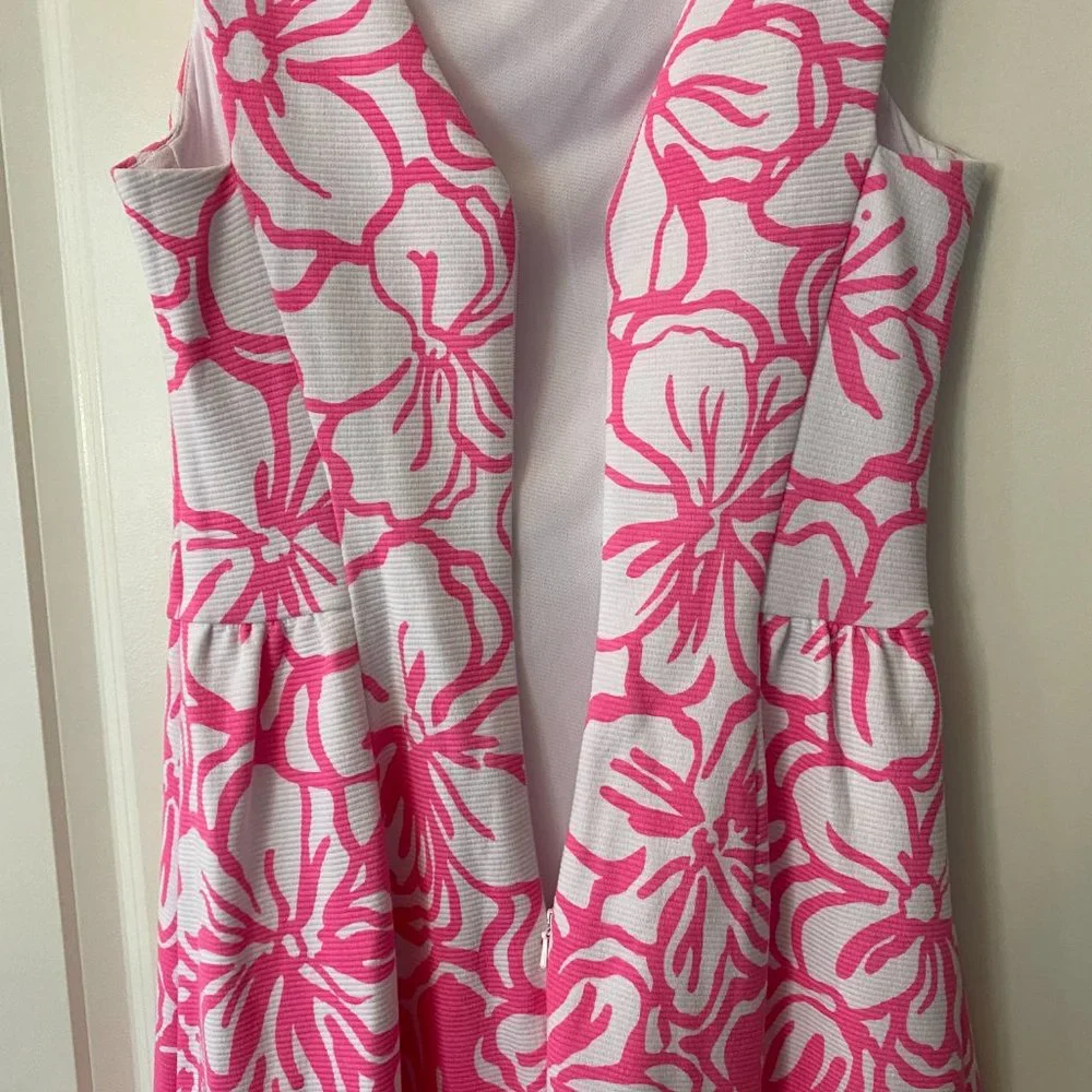 EUC Lilly Pulitzer Pink Strike a Pose Bella Dress (Sz XS) - Picture 6 of 14